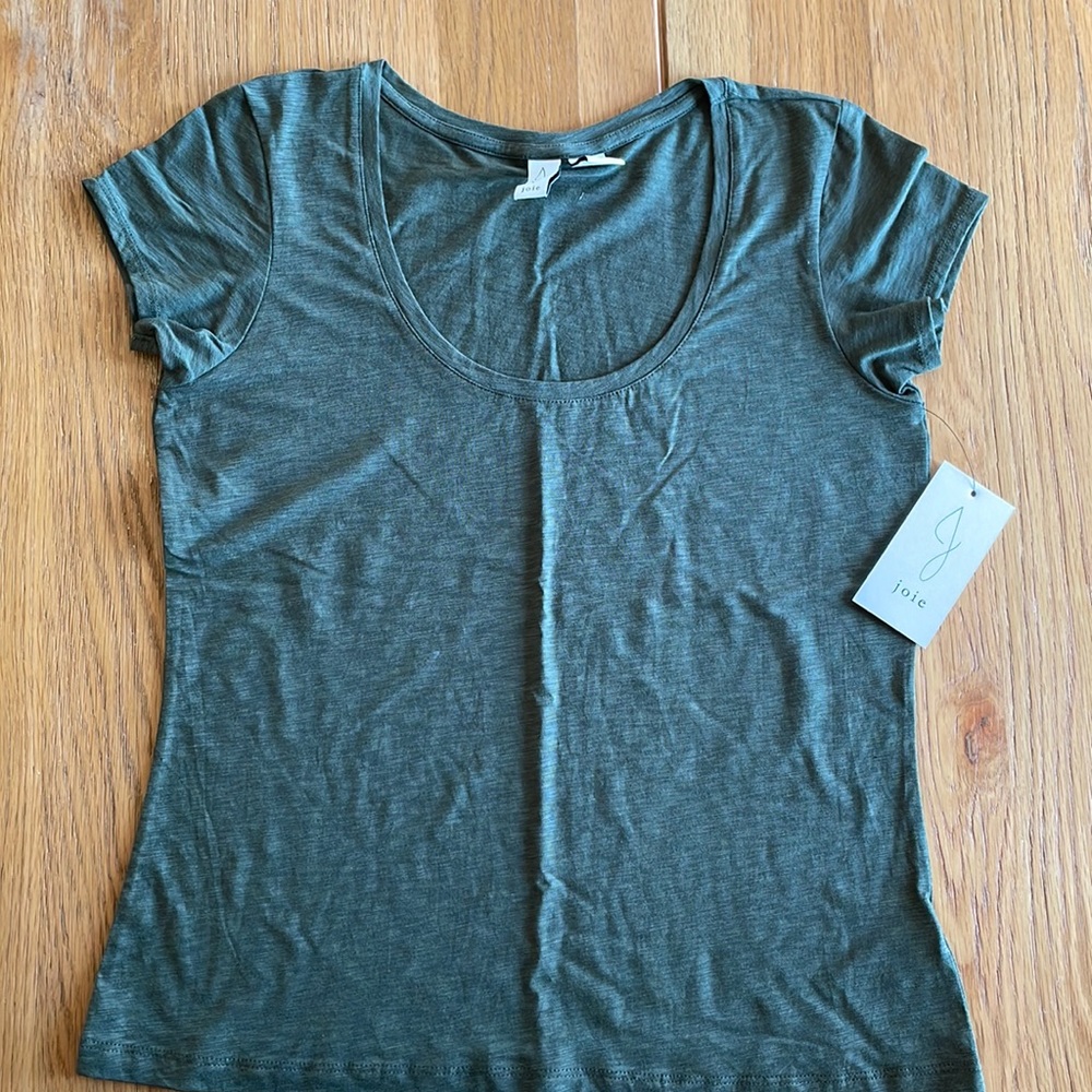 JOIE Scoop Neck Tee, M